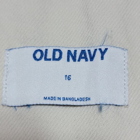 Old Navy Khaki Denim Jeans Overalls  - Size 16 NWT - Picture 5 of 7